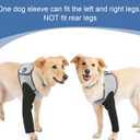 Coodeo Dog Recovery Suit, Cone Collar Alternative, Abrasion Resistant Dog Recovery Sleeve, Washable 2.5mm Thick and Waterproof, Pet Wounds Prevent Licking, Bite, Keep DryGrey S