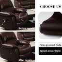 Lifeshoon Leather Repair Patch, 17X395 Inch Self Adhesive Leather Repair, Large Vinyl Patch Tape for Couches, Furniture, Car Seats, Cabinets, Wall, Handbags Dark Brown, 17X395 Inch