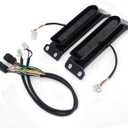 HTTMT- Rear Black Auxiliary Yellow/Red LED Brake Taillight With Smoke Lens Compatible with H-D FLHTCU FLHTCUL FLHTK FLHTKL FLTRU [P/N: MT444-002-SK]