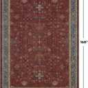 Hazo Haus Moroccan Big Rugs for Living Room - Dark Red 10x14 Area Rug for Large Bedroom, Dining Room, Washable Lightweight Low Pile Foldable Oriental Burgendy Home Dcor