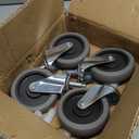 4" Caster Replacement for Rubbermaid Utility Carts | Set of 4 | Fits Series 4000, 3355-88, 3424-88