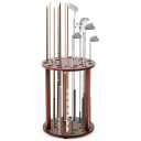 Wonderjune Wooden Golf Club Display Rack Pool Stick Holder for 22 Multiple Golf Club Organizer for Home Office