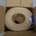 Vinyl Wall Base Baseboard Molding Trim 6" Flexible Self Adhesive Rubber Wall Base Moulding Trim Peel and Stick Design, 6 Inch x 20 Feet, Beige Wood