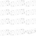 12 PCS Plastic Drain Shelf for 1/3 Size Food Pan Clear Plastic Grate Acrylic Food Drain Trays Plastic Drain Pan for Food Fruit Vegetables Kitchen Restaurant Hotel