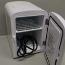 KEENSTAR Mini Skincare Fridge (6L/8 Can) with Dimmable LED Mirror, Cooler & Warmer for Bedroom, Cosmetics, Office, Dorm and Car, Portable Personal Refrigerator for Cosmetics, Skincare and Food, White