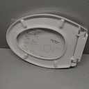 R&T Elongated Toilet Seat B1098, Heavy-Duty up to 440 lbs, Slow Close, Non Slip and Easy to Keep Clean, Easy to Install, White Premium PP Material