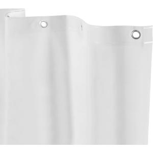 Kenney - Microban PEVA Shower Curtain Liner, Waterproof Medium-Weight 4.8 Gauge Design with Rust-Resistant Metal Grommets and Weighted Magnetic Hem, 70" x 72", Frosted