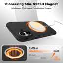 Magnetic for iPhone 17 Case, Silicone Cover, Black