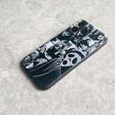 Compatible for Samsung Galaxy S22 Plus 5G Case, Cute Skull Skeleton Scary Face Designed Cool Fun Funny Phone Case, Soft TPU Cover for Women Girls Boys Teens Kids (Black)