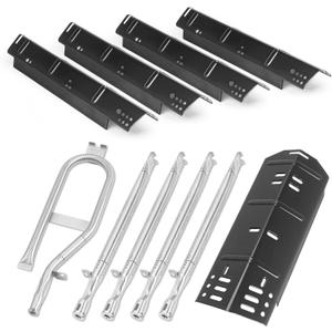 Grill Replacement Parts for Dyna-Glo GH474CRP DGH483CRP, Heat Plate and Burner Kit for Dynaglo 4 and 5 Burner Revoace GBC1793W Grills,Dyna-Glo 3 Burner,70-02-411 Grill Heat Plates Tent Burner Tubes