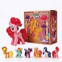 MINISO My Little Pony Blind Box Collectible Vinyl Figure, Cute Pony Mystery Box Model for Room Decor & Birthday Gifts, Random Style Single Box