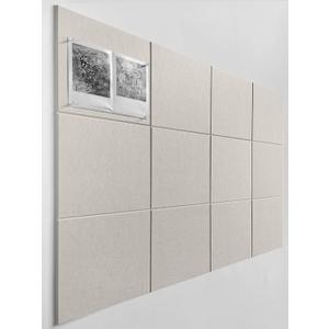 Large Cork Board Alternative - 12-Pack Felt Wall Tiles with Safe Removable Adhesive Tabs, Cork Wall Tiles Bulletin Board Home Office Essentials - Beige