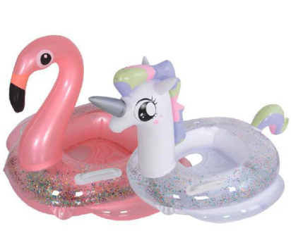 2 Pack Inflatable Unicorn Flamingo Pool Floats for Kids, Toddler Pool Float Fun Swimming Toys Party Decorations Pool Float for Kids Boys Girls,Summer Beach Water Toys