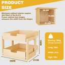 Pull Out Cabinet Organizer, 26''W21''D16''H Soft Close Slide Out Wooden Pull out Drawers, Double Tier Slide out Wood Cabinet Organizer, for Base Cabinet Organization in Kitchen, Pantry, Bathroom