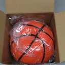 ALDWDY Silent Basketball Size 7 (29.5")  Grooved Airless Indoor Basketball for Quiet Dribbling and Indoor Training, Pro PU Foam Ball  Real Feel Higher Bounce Quieter (Orange)