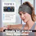 Sleep Headphones Bluetooth Headband for Side Sleeper, 17H Playtime, Wireless Headband Headphones with HD Stereo Speakers for Workout,Running,Yoga, Ideal Gifts for Men, Women, Teens, Pink+Grey