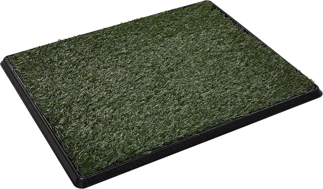 Artificial Grass Puppy Pee Pad for Dogs and Small Pets - 20x25 Inch, Reusable 3-Layer Turf Pads for Dogs with Tray - Indoor and Outdoor Fake Grass Potty Pet Supplies by PETMAKER