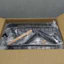 HTH Goods Premium Heavy Duty Carbon Steel Under Sink Organizer, Large 2 Tier Pull Out Cabinet Organizer, 7 Adjustable Heights with Smooth Ball Bearing Sliding Baskets for Bathroom & Kitchen