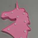 YiaMia Pink Unicorn Room Decor, Princess Party Decorations, Battery Powered Night Light for Girls