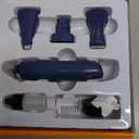 oneisall Dog Clippers & Dog Paw Trimmer 4-in-1 Cordless Grooming Kit: 2-Speed Low Noise Clippers with Rechargeable Quiet Nail Grinder for Dogs & Cats (Blue)