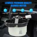 Front AC Blower Motor Fits for Jeep Grand Cherokee Chrysler 200 2014 2015 2016 2017 2018 HVAC Heater Blower Motor with Fan Replaces 700293 68223053AC