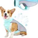 Dog Cooling Vest for Summer, Breathable Mesh Cooling Shirt Jacket for Dogs Summer Heat Relief, Lightweight Cooling Dog Harness Pet Cooler Suit for Outdoor Hiking Walking Hot Weather(Blue XL)
