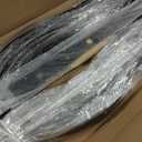 50 Pack - 32.25"x1" Balusters for Deck Railing Curve Aluminum Deck Balusters Face Mount Metal Deck Spindles Shiny Black