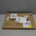 Dog Gate - 18"-45" Adjustable Extra Wide Metal Baby Gate to Step Over, 10" Tall Small Pet Gate with 3 Extension Kits, Pressure Mounted for Doorways & Stairs (White)