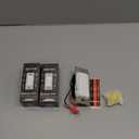 BESTTEN 3 Pack Slide Dimmer Light Switch, Quiet Rocker, Super Slim Single Pole or 3 Way Dimmable Switch, Max 300W LED, CFL, 600W Incandescent, ETL Listed, White