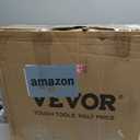 FURWOO Round Rolling Stool Height Adjustable Stool with Wheels for Spa Salon Massage Black