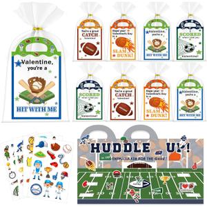 2 x iRugosa hapfyer 24 Pack Reusable Sticker Book Valentines Day Gifts for Kids, Mini Valentines Stickers Goodie Bag Stuffers, Activities Sticker Books Travel Toys Toddler Classroom Gifts