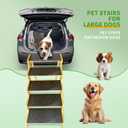 Dog Steps for Bed,Dog Stairs for Large & Oldder Dogs,Bamboo Pet Stairs for High Beds Cars Couch,Stable & Sturdy Can Supports Pet Up to 160 Lbs,4-Steps 20" High