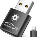 Wireless CarPlay Adapter for Apple iPhone2026 Upgraded Mini Design, Converts Factory Wired to Wireless Adapter for CarPlay, Plug and Play, Auto Connect Fast and Stable (Black)