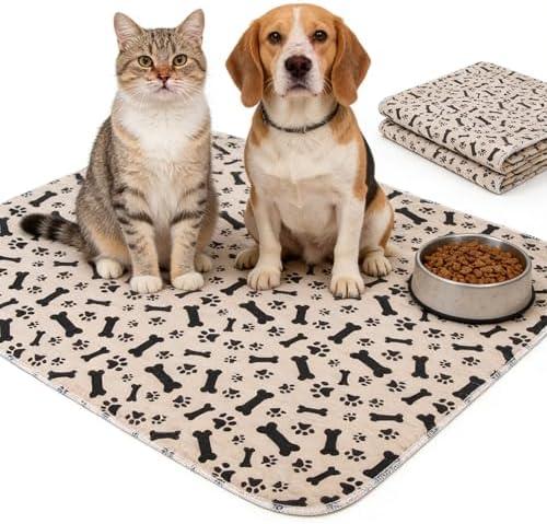 Puppy Pads with Pheromones, Washable Puppy Pee Pads for Dogs Reusable Puppy Pads for Dogs and Cats - Leak & Odor Proof, Non-Slip Base Training Pads for Home & Travel (S: 15.7" × 23.6")