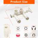 7345388 Water Softener Bypass Valve Assembly-3/4" Standard Replacement Kit with Adapters, O-Rings & Clips, Compatible with Whirlpool, Kenmore, GE, Morton, NorthStar, EcoWater, EcoPure