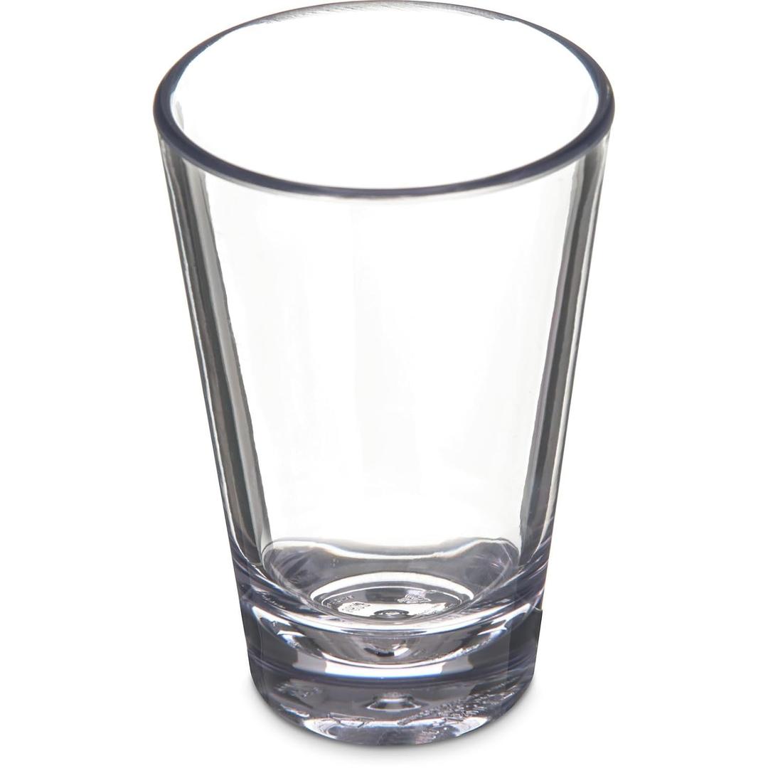 Carlisle FoodService Products Alibi Shot Glass Dessert Glass for Restaurant, Kitchen, and Bar, Plastic, 3 Ounces, Clear, (Pack of 24)