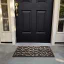 A1 Home Collections Doormat First Impression Rubber Grill Hand Finished Unique Doormat 18 X 30 for Outdoor Entrance, Welcome Mats for Front Door Indoor Non-Slip Backing