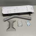 Heavy Duty Universal Adjustable Antenna Mount Pole(OD 1 11/16", Length 17 1/4"), Pole Mounting Bracket for Wall Eave Roof, Compatible with Antenna, Weather Station and WiFi Extender, with U-Bolt Kit