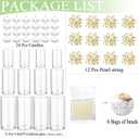 Set of 12 Glass Cylinder Vases for Centerpieces with 8 Pack Vase Filler 12 Pearl String 24 White Floating Candles for Table Centerpieces for Wedding Party Home Decor 5, 6, 8 Inch