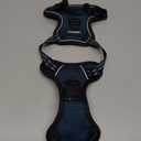 rabbitgoo Dog Harness No Pull with 2 Leash Clips, Adjustable Soft Padded, Reflective Oxford No Choke Pet Vest with Easy Control Handle for Puppy, Blue Coral, XS