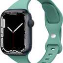 2 x STG Sport Slim Thin Narrow Silicone Bands Compatible with Apple Watch Band Ultra 3/2/1 49mm, Series 11/10 46/42mm, 9/8/7 45/41mm, SE 6/5/4 44/40mm, 3/2/1 42/38mm for Women Men (Cactus)