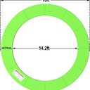 LANGXUN Universal Trampoline Repalcement Safety Pad, 16ft Waterproof Surround Spring Foam Cover for Round Frame