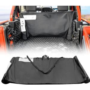 Soft Top Window Storage Bag Fits for 2007-2023 Jeep Wrangler Accessories JK JKU JL JLU Unlimited Sports Sahara Freedom Rubicon 2/4 Doors, Waterproof and Wear-Resistant