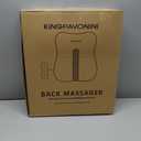 KingPavonini Back Massager for Pain Relief Deep Tissue, Ultrathin Lumbar Massager with Heat, Track-Guided & Full-Back Massage, Lower Back Massager for Lumbar, Neck, Shoulder, Gift for Women Men