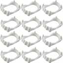 ROYHOO  12PCS Halloween Teeth Fangs Vampire Teeth for Halloween Cosplay Party Costume Accessories Decorations (White)