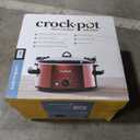 Crock-Pot Large 7 Quart Capacity Versatile Electric Food Slow Cooker Home Cooking Kitchen Appliance with Removable Ceramic Bowl, Red