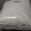 APSMILE Lightweight Feather Down Comforter Queen Size - Ultra Soft 100% Organic Cotton Quilted Duvet Insert, Thin Bedding Comforter for Warm Weather/Hot Sleepers (90x90, Ivory White)