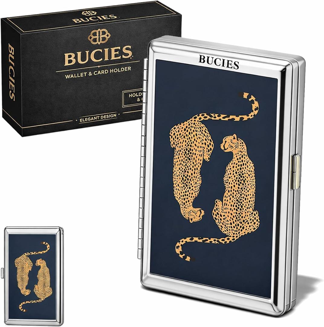 Vintage Card Holder, Vintage-Style Versatile Card & Cash Case, Metal Cases, Vintage Metal Card Holder/Wallets (#J)