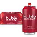 bubly Sparkling Water, Cherry, Zero Sugar & Zero Calories, Seltzer Water, 12 Fl Oz Cans (Pack of 8) (BB: December 29, 2025)