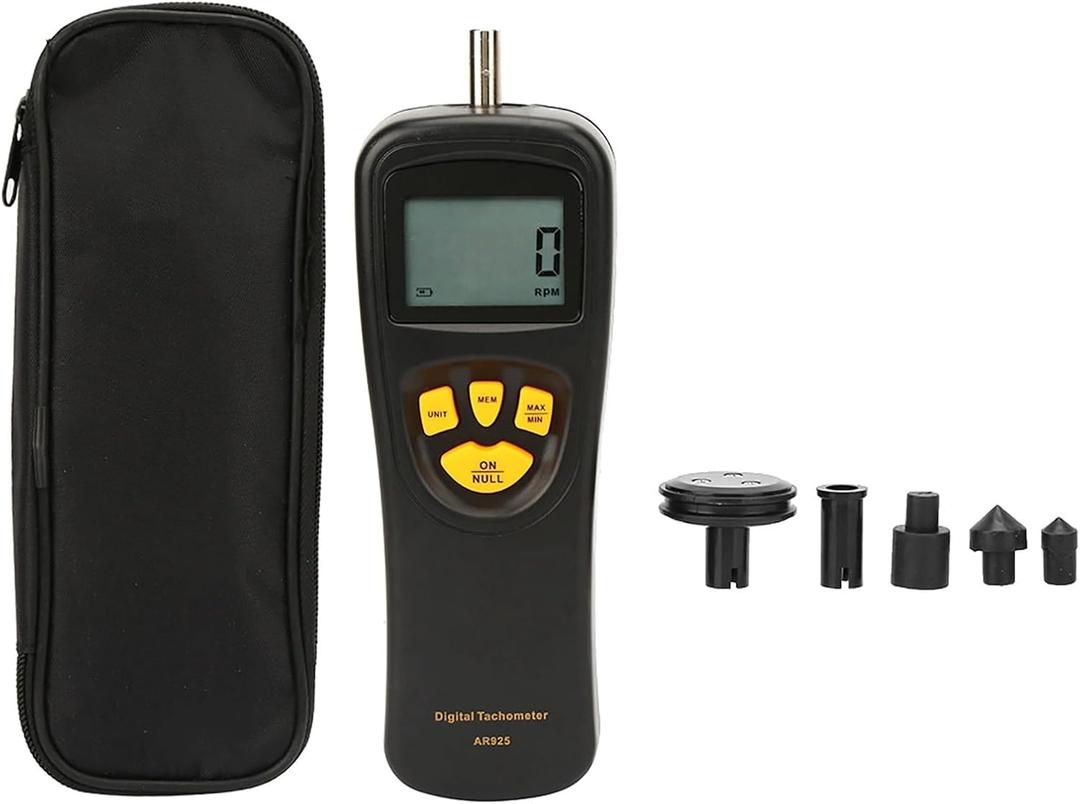 Digital Tachometer Motor Tachometer RPM Meter Tach Speedometer 0.5~19999RPM AR925 LCD Display